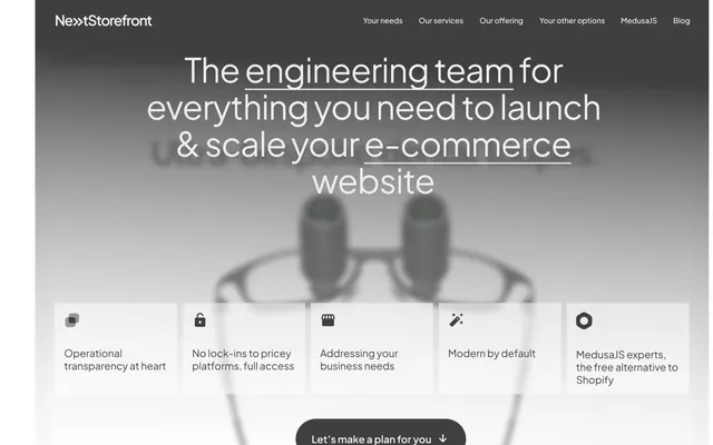 NextStorefront, captura de ecran