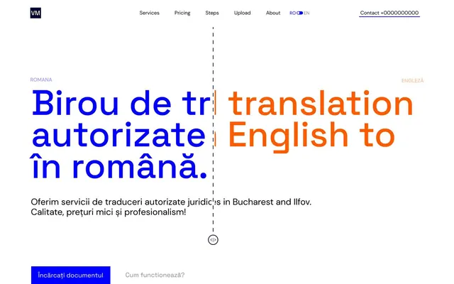 Birou de traduceri autorizate, captura de ecran
